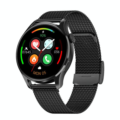 1.32 Inch Heart Rate Monitoring Smart Watch With Payment Function - Silver Steel