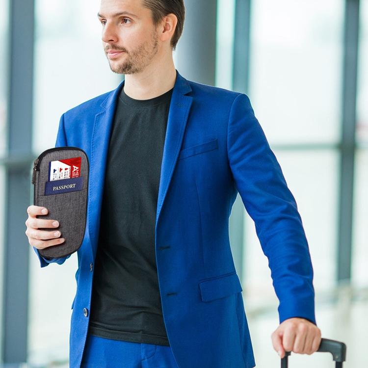 Multi Function Travel Storage Bag For Passports - Red