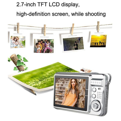 Compact Digital Camera For Daily Photos And Videos - Ideal For Students - Silver