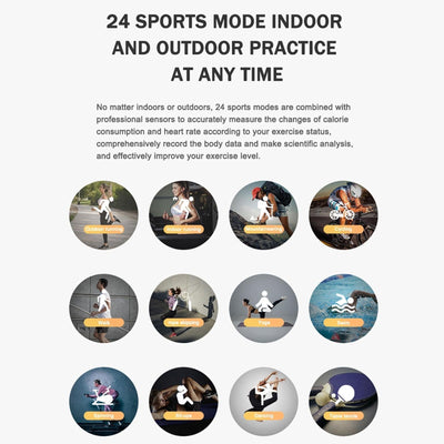 1.3 Inch Tft Screen Smart Watch Support Blood Pressure Monitoring / Sleep Monitoring - Grey