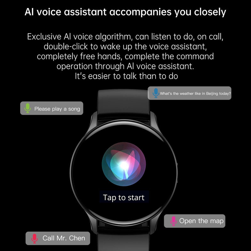 1.43 Inch Bt5.0 Ip67 Sport Smart Watch Support Bluetooth Call / Message Notification / Heart Rate / Blood Pressure Health Monitor - Silver