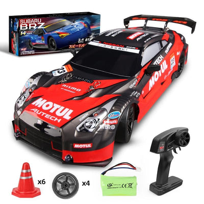 1 16 4wd Drift Rc Toy Car - 2.4g - Compact Design - Black Red