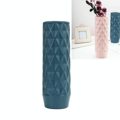 Creative Plastic Vase for Home Decoration - Flower Arrangement Container - Pink