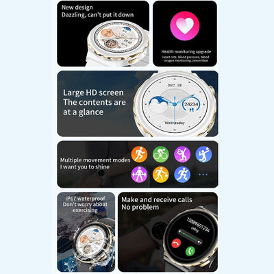 1.28 Inch Dual Mode Sport Smart Watch Support Bluetooth Call / Sleep / Blood Oxygen / Heart Rate / Blood Pressure Health Monitor - White