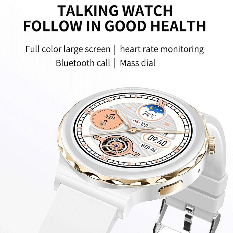 1.28 Inch Dual Mode Sport Smart Watch Support Bluetooth Call / Sleep / Blood Oxygen / Heart Rate / Blood Pressure Health Monitor - White