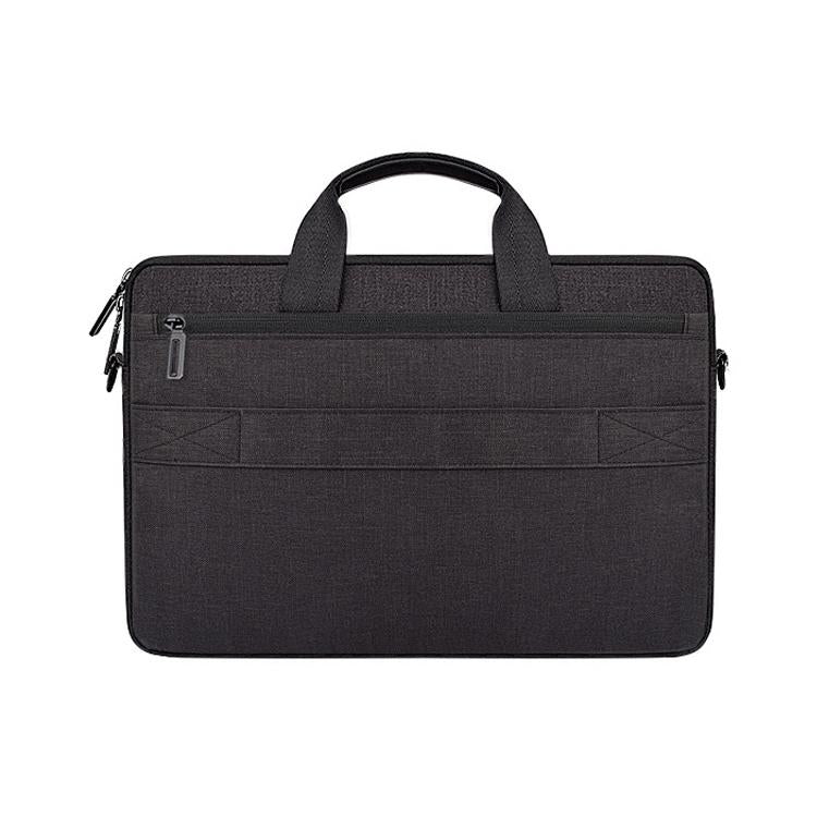 13.3 Inch Laptop Carrying Bag with Shoulder Strap - Handheld Briefcase Style - Grey