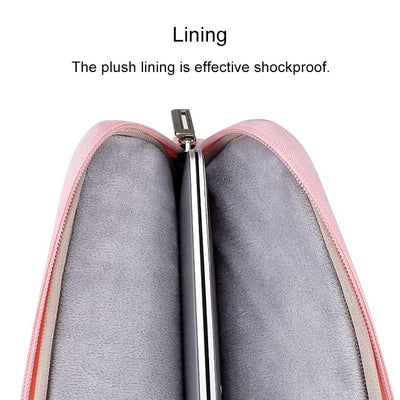 13.3 Inch Laptop Carrying Bag with Shoulder Strap - Handheld Briefcase Style - Grey