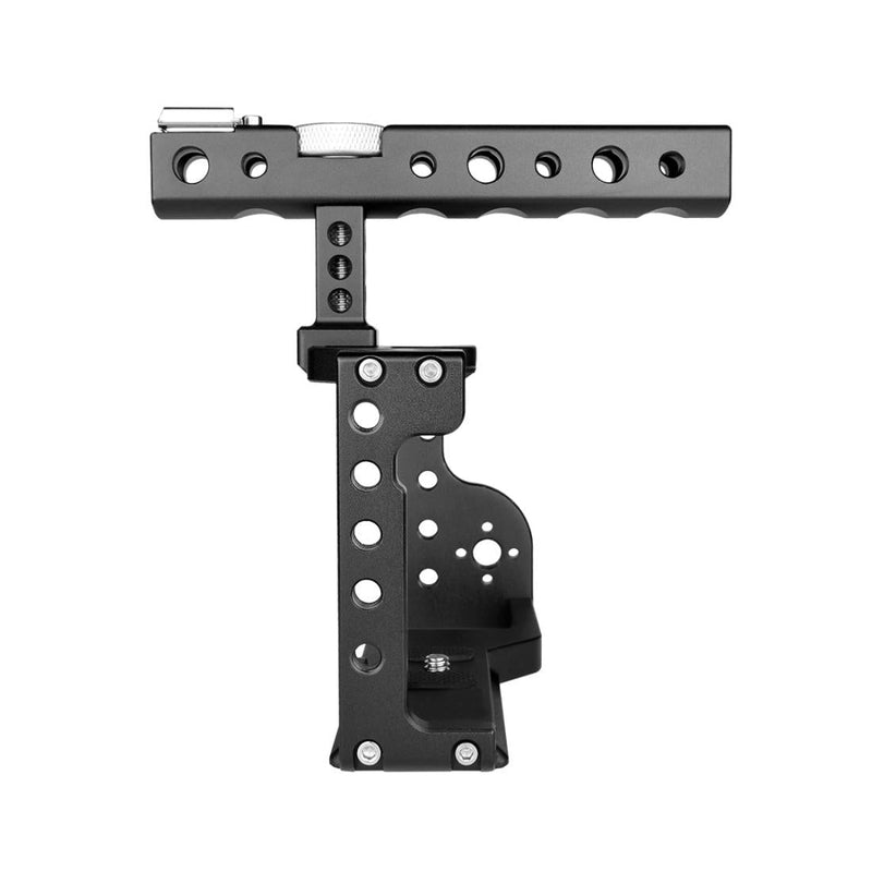 Video Camera Cage Stabilizer With Handle For Sony A6600 Black