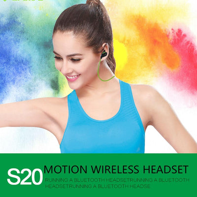 Wireless Bluetooth In-ear Headset with Magnetic Switch & Indicator Light - Black