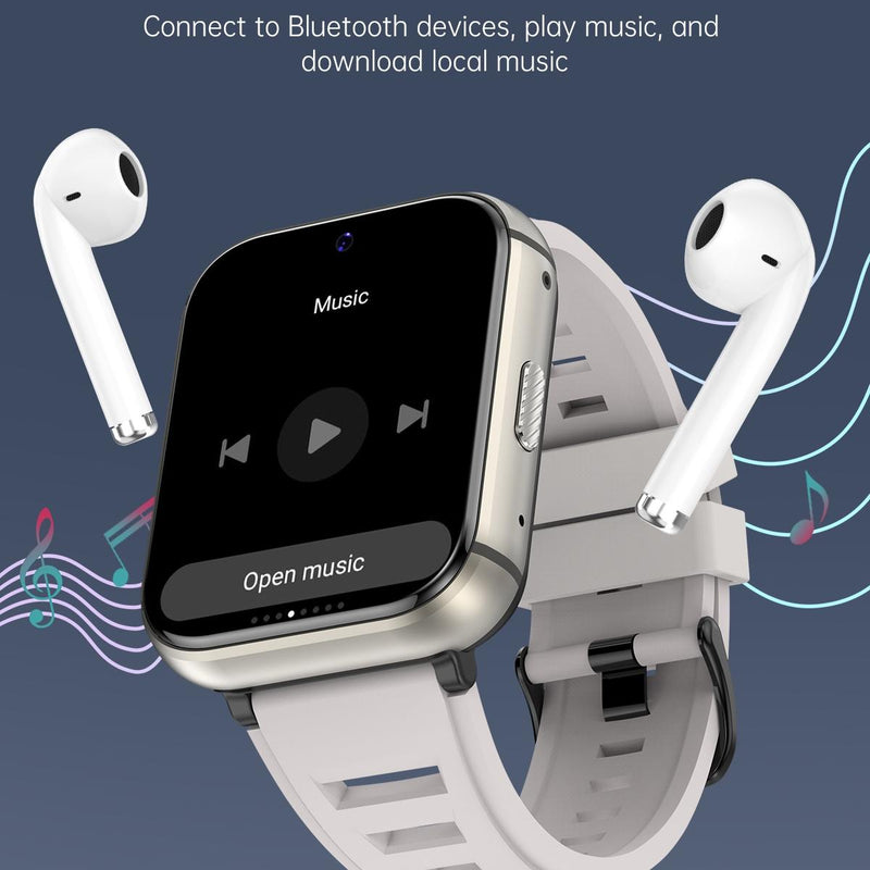 4G Smart Watch With 1.99 Inch Screen Android 9.0 4Gb+64Gb - Silver