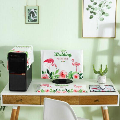 Universal 3-in-1 Desktop Pc Dust Cover - Fits 20-22 Inch - Deer