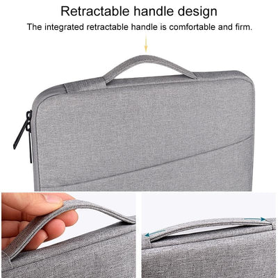 14.1 Inch Laptop Felt Sleeve Protective Case Carrying Bag - Dark Grey