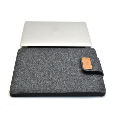 13 Inch Vertical Felt Laptop / Tablet Sleeve Bag - Light Grey