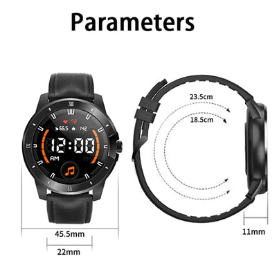 1.3 Inch Ips Colour Screen Ip68 Waterproof Smart Watch Support Bluetooth Call / Sleep Monitoring / Heart Rate Monitoring - Silicone Strap Silver