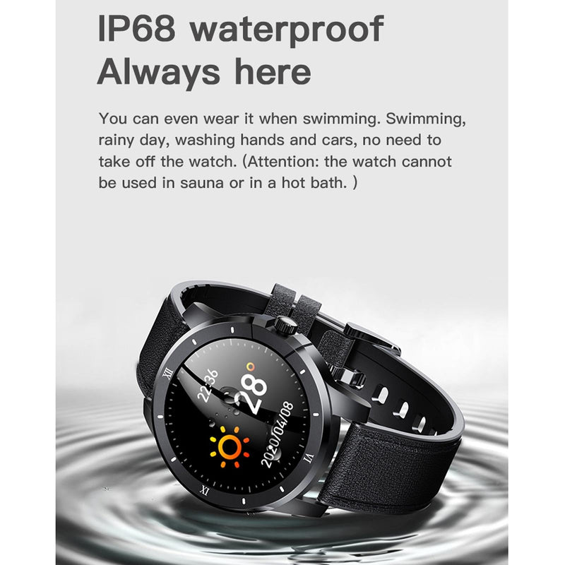 1.3 Inch Ips Colour Screen Ip68 Waterproof Smart Watch Support Bluetooth Call / Sleep Monitoring / Heart Rate Monitoring - Silicone Strap Silver
