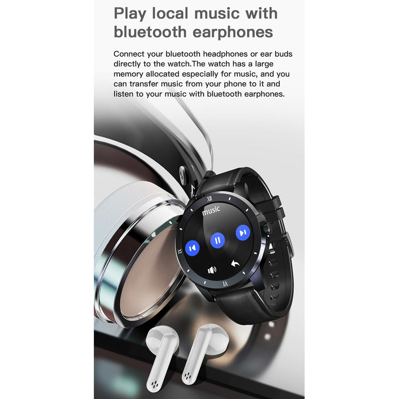 1.3 Inch Ips Colour Screen Ip68 Waterproof Smart Watch Support Bluetooth Call / Sleep Monitoring / Heart Rate Monitoring - Silicone Strap Silver