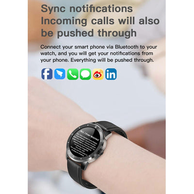 1.3 Inch Ips Colour Screen Ip68 Waterproof Smart Watch Support Bluetooth Call / Sleep Monitoring / Heart Rate Monitoring - Silicone Strap Silver