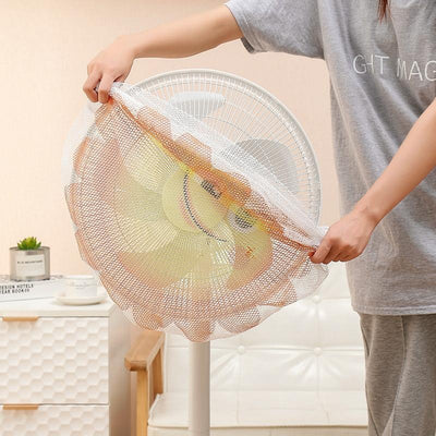 18-Inch Cartoon Children'S Electric Fan With All-Inclusive Mesh Protection Net And Anti-Pinch Hand Cover - Blue Whale