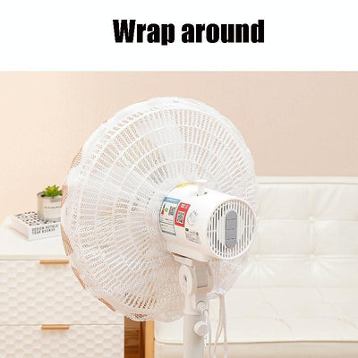 18-Inch Cartoon Children'S Electric Fan With All-Inclusive Mesh Protection Net And Anti-Pinch Hand Cover - Blue Whale
