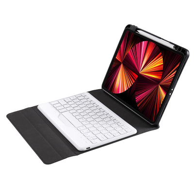 10.2 / 10.5 Inch Bluetooth Keyboard Tablet Case With Triangle Holder & Pen Slot - Gradient Rainbow