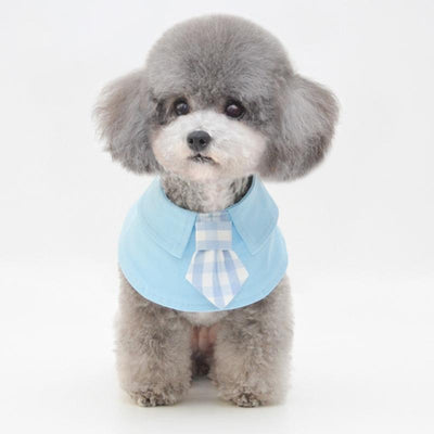 Pet Shawl Scarf Saliva Towel Dog Clothes Accessories - Size M - Yellow