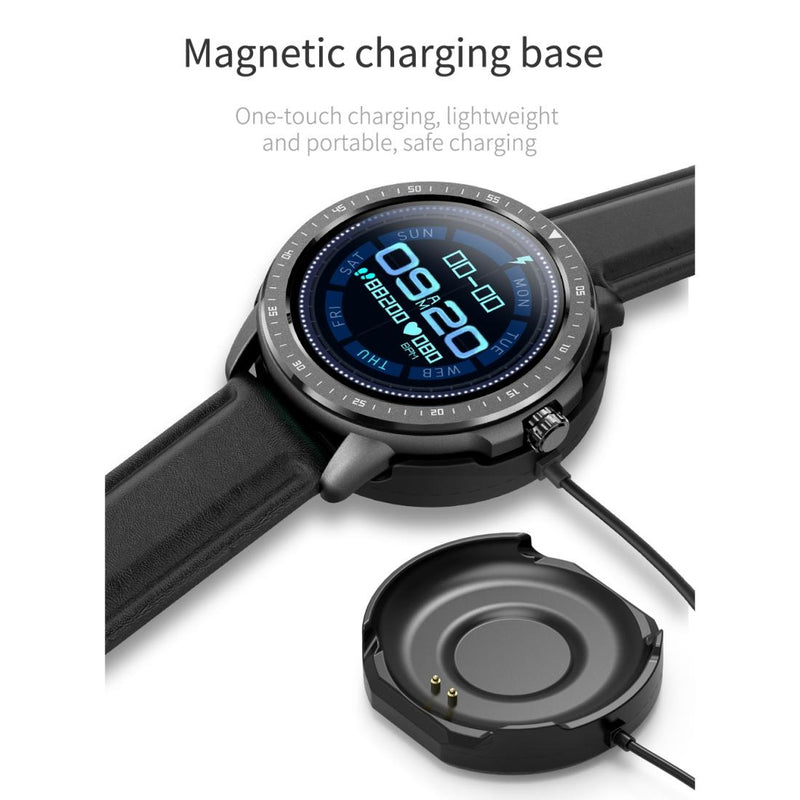 1.3 Inch Ips Colour Touch Screen Smart Watch Ip67 Waterproof Support Weather Forecast / Heart Rate Monitor / Sleep Monitor / Blood Pressure Monitoring Black