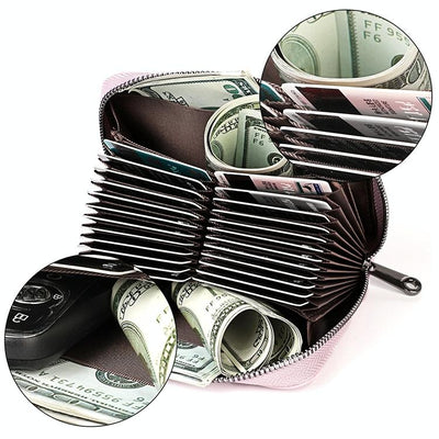 Leather Rfid Wallet - Sleek and Secure - Black