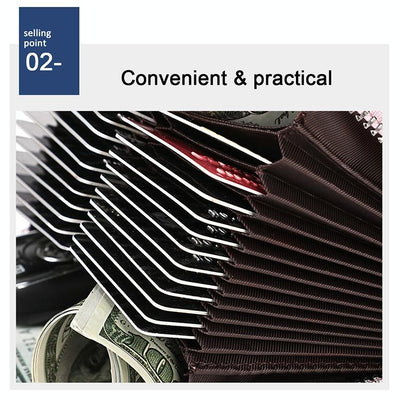 Leather Rfid Wallet - Sleek and Secure - Black