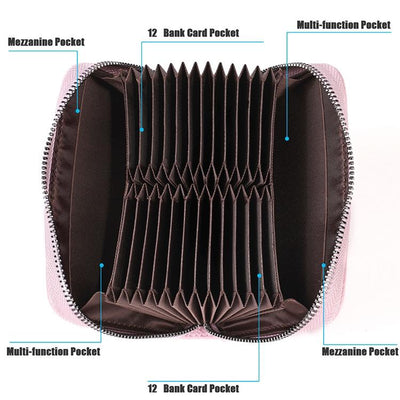 Leather Rfid Wallet - Sleek and Secure - Black