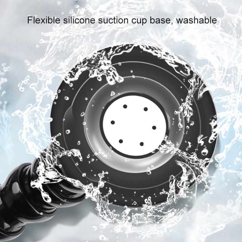 Flexible Suction Cup Mount with Cold Shoe and Phone Clamp