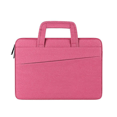 Multi-Compartment Waterproof Laptop Briefcase - Fits 14.1-15.4 Inches - Pink