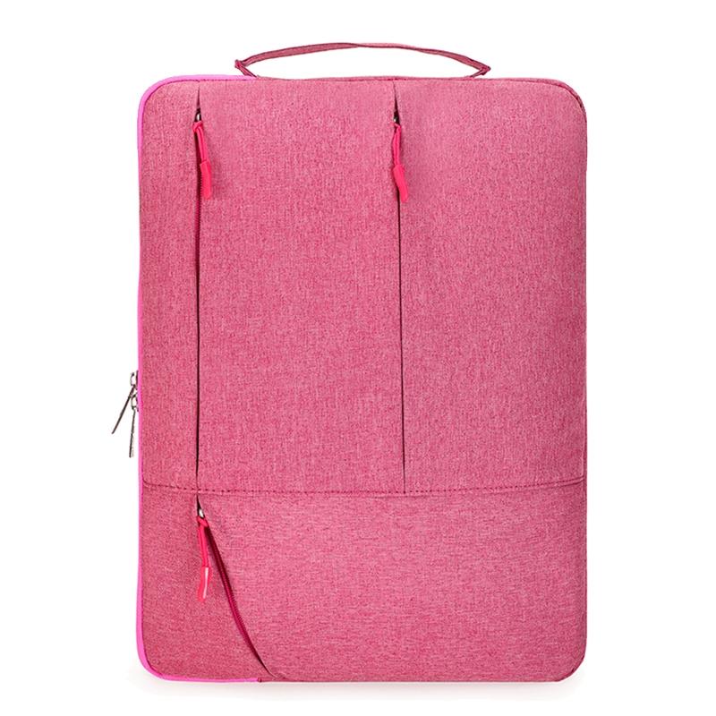 Portable Laptop Handbag - Fits 15.6-17 Inch - Casual Design - Pink