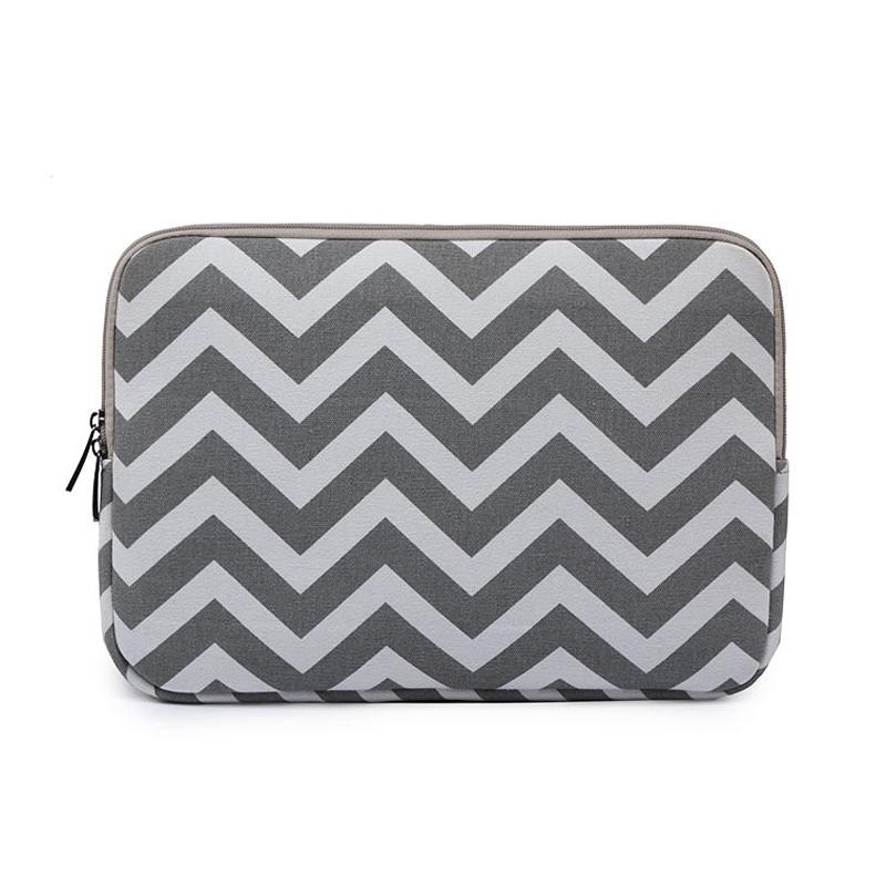 12 Wavy Pattern Notebook Liner Bag - Wavy Design - Black