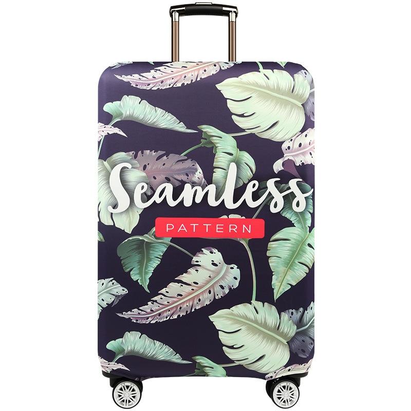 Stretchy Luggage Dust Cover - Durable & Protective - Size l - Tropical Palm - L