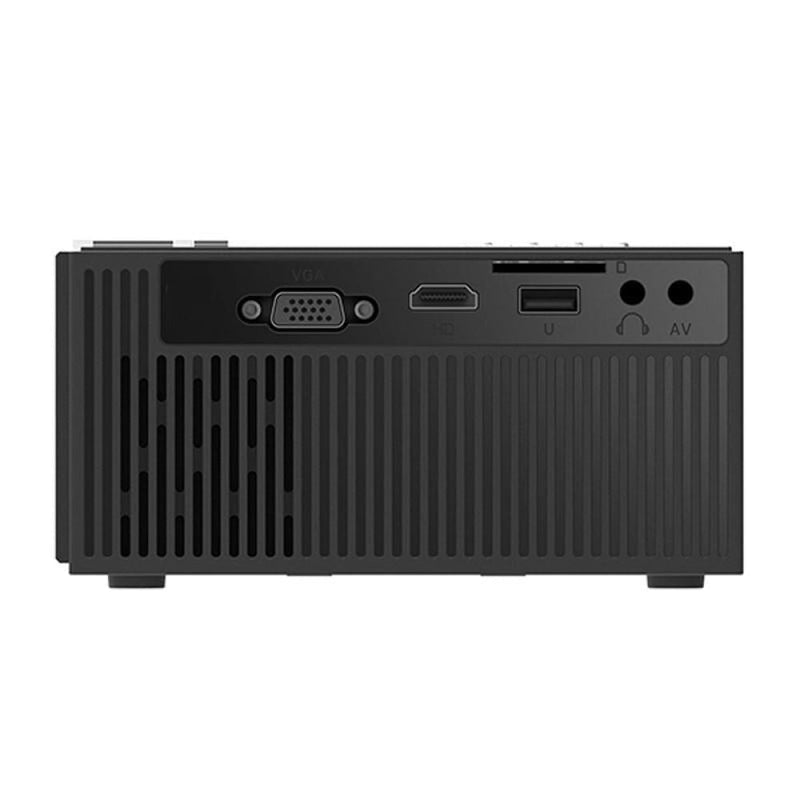 Smart Projector 1800 Lumens 720P / 1080P Hd Hdmi / Usb / Vga / Av / Sd - Black