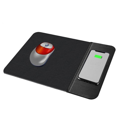10W Qi Wireless Charger Mouse Pad 26.2 X 19.8 X 0.65Cm - Black