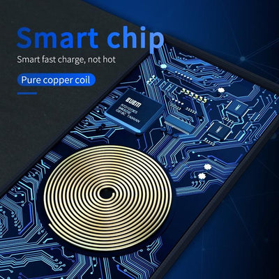 10W Qi Wireless Charger Mouse Pad 26.2 X 19.8 X 0.65Cm - Black