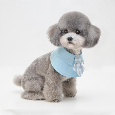 Pet Shawl Scarf Saliva Towel Dog Clothes Accessories - Size L - Yellow
