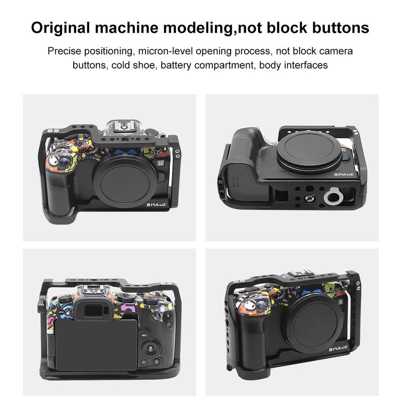 Metal Camera Cage For Canon Eos-Rp Stabilizer Rig - Black