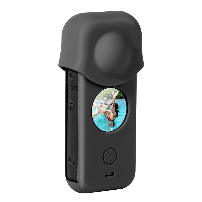 Full Body Dust Proof Silicone Protective Case for Insta360 one X2 - Black