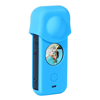 Full Body Dust Proof Silicone Protective Case for Insta360 one X2 - Black