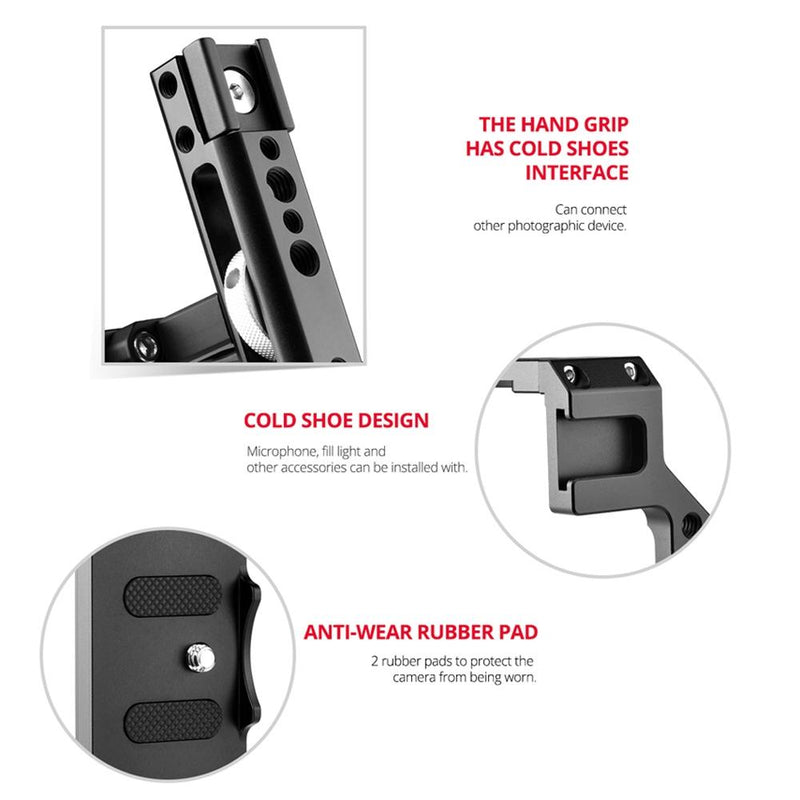 Canon R5 / R6 Video Camera Cage Stabilizer With Handle