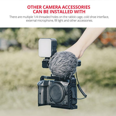 Canon R5 / R6 Video Camera Cage Stabilizer With Handle