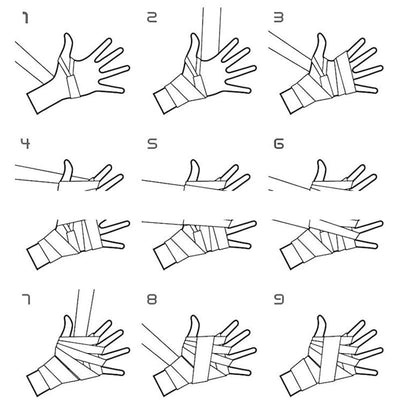 2.5M Adult Boxing Bandage For Training - Black