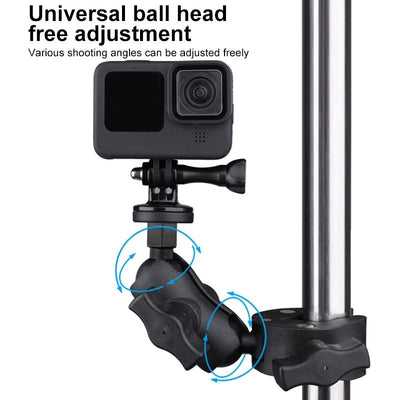 Adjustable 360 Degree Bike / Motorcycle Handlebar Mount For Action Cameras