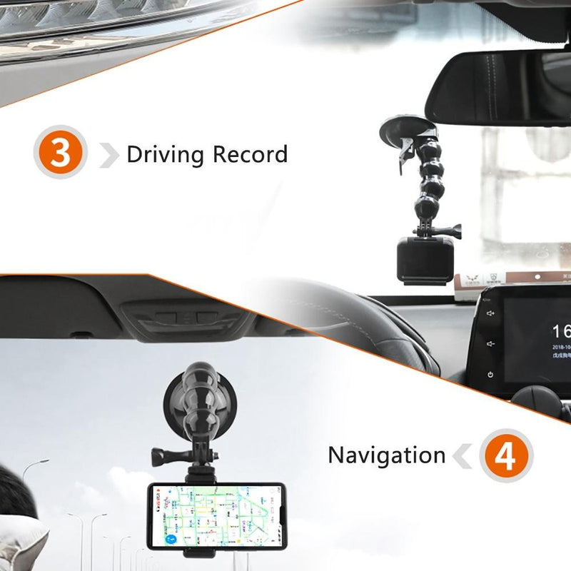 Universal Suction Cup Mount for Gopro and Other Action Cameras