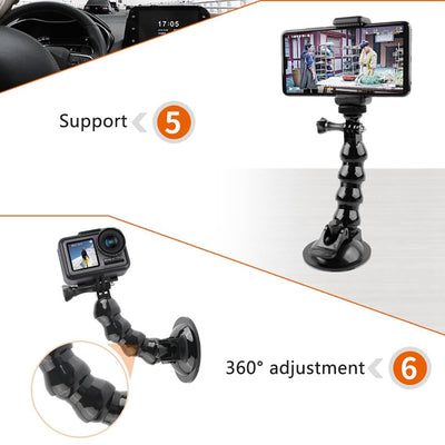 Universal Suction Cup Mount for Gopro and Other Action Cameras