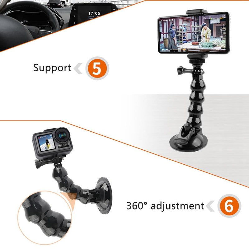 Universal Suction Cup Mount for Gopro and Other Action Cameras