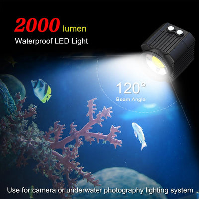 60M Waterproof Led Diving Light For Gopro Hero 12 - Perfect For Underwater Photography