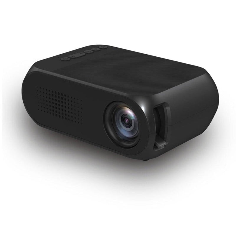 Mini Led Projector Home Theater Supports Hdmi & Av & Sd & Usb - Black